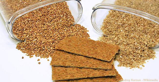 buckwheat groats, flakes and crackers. Eating buckwheat may help us live longer.